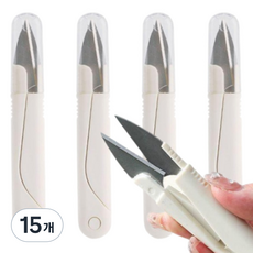 아트위브 재단용 심플 컷팅 쪽가위, 15개, 아이보리