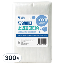듀얼메디 휴대용 소변응고제 티슈형 캠핑 차박 비상용 간이화장실, 300개, 화이트