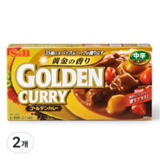 에스앤비 골든카레 중간매운맛, 198g, 2개