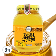 국산 후금이네 사양벌꿀 대용량, 3개, 2.4kg
