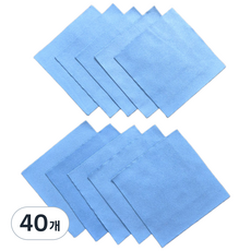 유리막코팅 도포 코팅블럭 리필 스웨이드융, 40개, 연블루