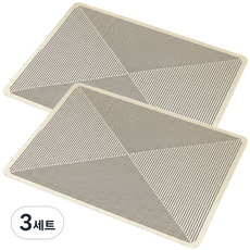 브라이프 북유럽 천연 규조토 주방 드라잉매트 2p, 3세트, 트라이앵글 라인, 1단