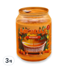 젤리 입욕제 코이젤리 제주감귤선셋 캔 목욕 어린이 물놀이 호캉스 이벤트 커플 기념일 고점도 입욕젤, 3개, 180g