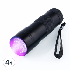 제이제이 UV축광기 랜턴 자외선 램프 12LED, 4개