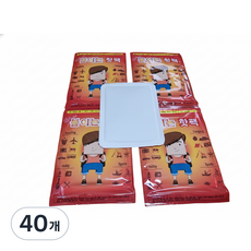 LANYS 붙이는 파스형 핫팩 부착형 보온 방한용, 40개