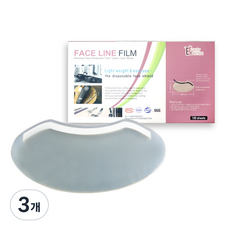 옐로구르미 페이스필름 미용실 페이스캡 커버 얼굴가리개 100매, 페이스필름 화이트(100매), 3개