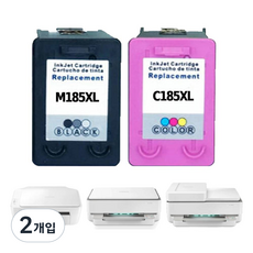 삼성 잉크 M185 SL-J1680 SL-J1780W SL-J1780DW SL-J1683 SL-J1685 호환, 2개, 컬러색 C185
