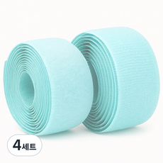 칼라벨크로 너비2.5cm 25M 암수 세트, 4개, 하늘