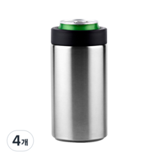 빈아미고 아이스리스 소주 맥주 쿨러 500, 클래식 블랙, 4개