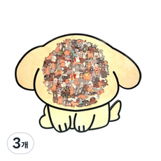 우드퍼즐 직소 강아지 조각, 123피스, 3개