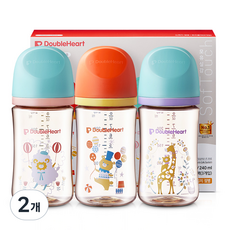 더블하트 모유실감 3세대 PPSU 젖병 트리플팩, 2개, 240ml, 디어프렌즈