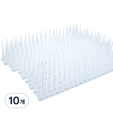 비둘기퇴치용품 버드스파이크 5x40cm, 10개, 5x40x10cm 화이트
