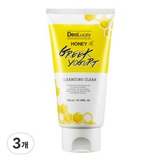 디어루시 허니 그릭요거트 클렌징 클리어 / 대용량 촉촉 보습 클렌징폼, 3개, 300ml 3개, 300ml