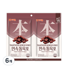 머거본 민속통육포, 100g, 6개