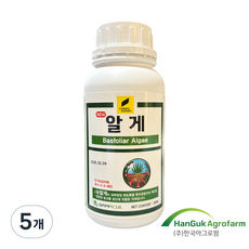 [한국아그로팜] 뉴알게 냉해방지 유기농업자제 해조추출물 토양개량제, 5개, 500ml