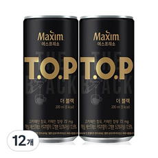 맥심 티오피 더블랙, 200ml, 12개