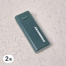 스타벅스 실리콘 빨대 그린 1p, 2개, 1개