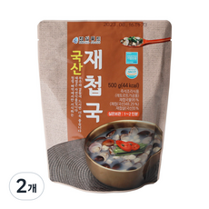 지구마을 국내산 자연산 재첩국, 500g, 2개
