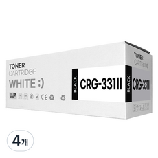 CRG-331 호환토너 MF628CWZ MF624CW MF8240CW LBP7110CW MF8284CW MF628CW 카트리지, 4개, CRG-331II BK 검정(대용량)