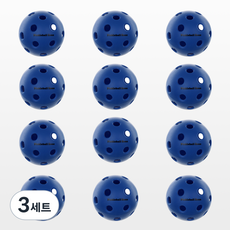 피클볼공 실외용 40홀 (12P), 블루, 3세트
