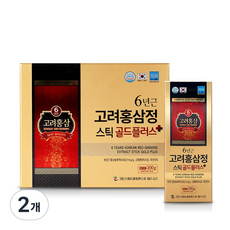 하루웰빙 6년근 고려홍삼정 스틱 골드플러스, 2개, 300g