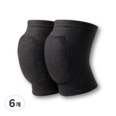 [온드림] 스타일트리 편한 무릎 쿠션 보호대 좌우 세트 블랙, 6개