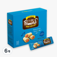 프리미요 미니롤롤 고양이 퓨레간식, 180g, 6개