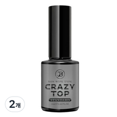 TIARA 논와이프 크레이지 오버레이 탑젤, 스탠다드, 14ml, 2개