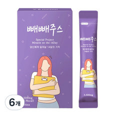 팁스헬시 14일의기적 원조 빼빼주스 클렌즈 주스 블루베리, 49g, 6개