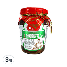 (배터짐) 야썽파이 항아리 마라갈치조림 중국 생선 통조림, 3개, 350g