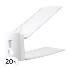 KEHEART슈즈랙 튼튼한 3단 높이조절 신발정리대, 화이트, 20개