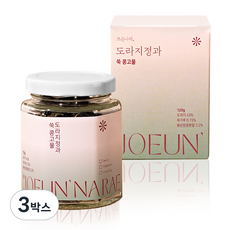 조은나래 쑥 콩고물 도라지정과 건강간식, 3박스, 120g