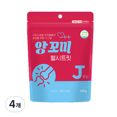 앙꼬미 헬씨트릿 강아지 고양이 겸용 영양제 J트릿 330g, 4개, 뼈/관절강화, 33회분