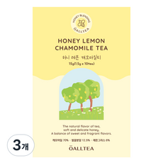 뉴올티 허니 레몬 캐모마일티 꿀차, 1.5g, 10개입, 3개