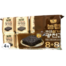 [농협] 국산참기름 광천김, 64g, 4개