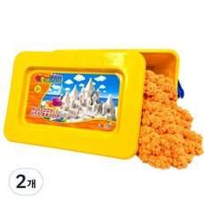촉촉이 모래놀이 대용량 단품, 2개, 3700g, 오렌지