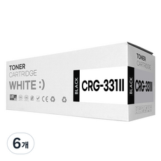CRG-331 호환토너 MF628CWZ MF624CW MF8240CW LBP7110CW MF8284CW MF628CW 카트리지, 6개, CRG-331II BK 검정(대용량)