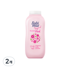 태국 베이비마일드 베이비 파우더 Babi mild Swwety pink, 2개, Sweety Pink