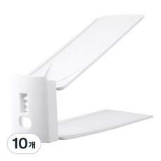 KEHEART슈즈랙 튼튼한 3단 높이조절 신발정리대, 화이트, 10개