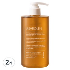 애쉬로렌 독일 맥주효모 샴푸, 500ml, 2개