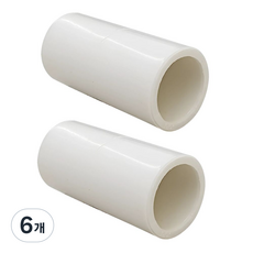 JG산업 (정품) 국산 PVC 파이프 연결 소켓 일자 40A 40mm 연결용, 6개