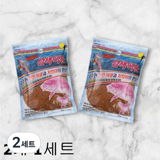 에코레저 지렁이 삼색어분 떡밥 2개 집어제 붕어 잉어 2P, 900g, 2세트