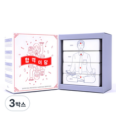 웰러 [합격이당 4가지 맛 건강엿 선물 세트] + (선물용 쇼핑백+리본) 수능 시험 합격 기원, 140g, 3박스