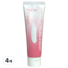러블리티스 1450ppm 고불소 치약 아카시아향 천연 계면활성제, 100g, 4개