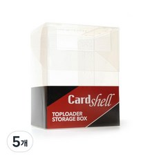 카드쉘 탑로더 보관박스, 투명, 5개