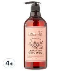 아미니 플라워테라피 바디워시 체리블라썸, 500ml, 4개