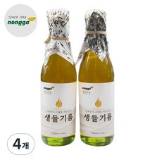 농가식품 생고:집 저온압착 생들기름, 4개, 350ml