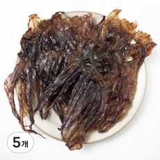 최대12마리~6마리 딱딱하지 않은 추억의문어발 말랑오징어다리 납작문어발, 5개, 150g