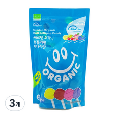 쎄르당 오가닉 볼롤리팝 유기농 막대사탕, 3개, 150g