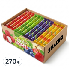 스낵큐 노브랜드 과자, 270개, 맛있는 젤리스틱